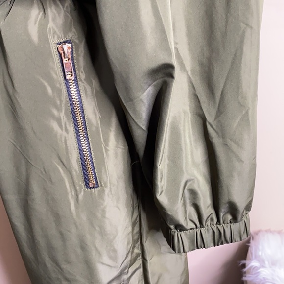 Camouflage Khaki Green Mesh Jogger Set - Picture 15 of 16